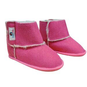 Rileyroos XL Hot Pink Suede Boots 18–24 Months Fleece Lined Infant Shoes Walkers